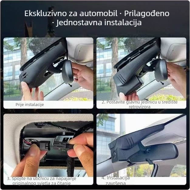 Tank 300 dash kamera, tvornički original, HD, skrivena bežična instalacija, dvostruka kamera, režim straže