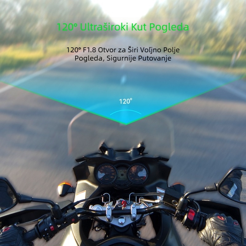 BT16 Višenamjenska kaciga Bluetooth slušalica s 1080P kamerom i lampom upozorenja