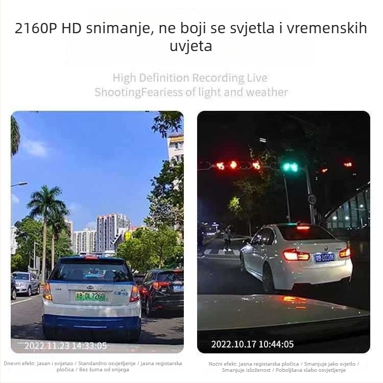 Ford Lingrui dvostruka kamera za vozilo, 4K ultra jasna noćna slika, skrivena bežična instalacija
