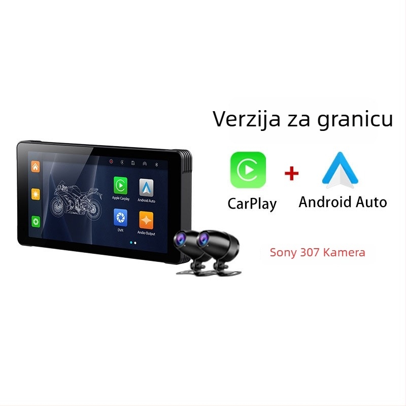 Motociklistički CarPlay rekord MT118 – 5MP, 170° kut gledanja, Loop Video, USB/HDMI