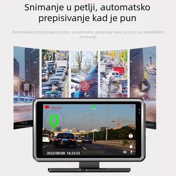 Speedlink Beidou povezana automobil Dash Cam, 1080p video, 170° široki kut, 32GB memorija, USB sučelje
