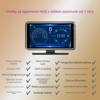 Speedlink Beidou povezana automobil Dash Cam, 1080p video, 170° široki kut, 32GB memorija, USB sučelje