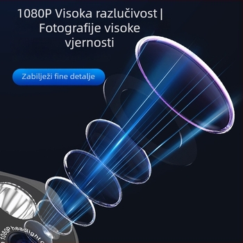 HD kamera za glavu D8, 90° vidno polje, 128 GB, 16 sati snimanja, podrška SD kartici