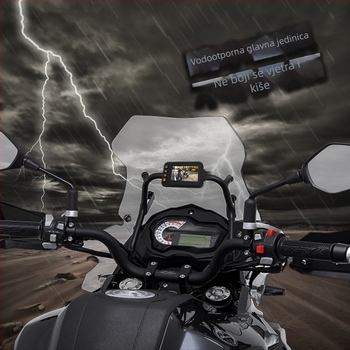 MT-55 Moto dash kamera s prednjom i stražnjom 120° širokokutnom dvostrukom kamerom, 2MP, do 64GB, napajanje 12–24V