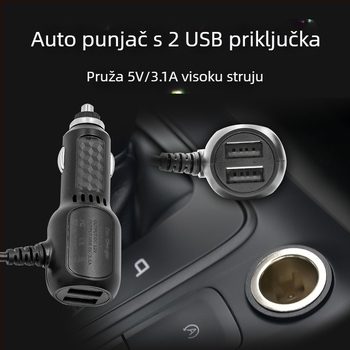 Car MP5 multimedijska navigacija s Bluetoothom, Apple CarPlay i Android Auto; podržava AVI/MP4 video i MP3/WAV audio; MicroSD kartica