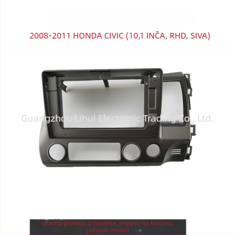 Honda Civic 2008-2011 10,1-inčni Android srednji okvir za upravljanje i navigacijski okvir