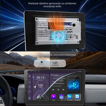 Auto infotainment navigacijska centrala s velikim IPS zaslonom (7/9/10 inča) podržava CarPlay