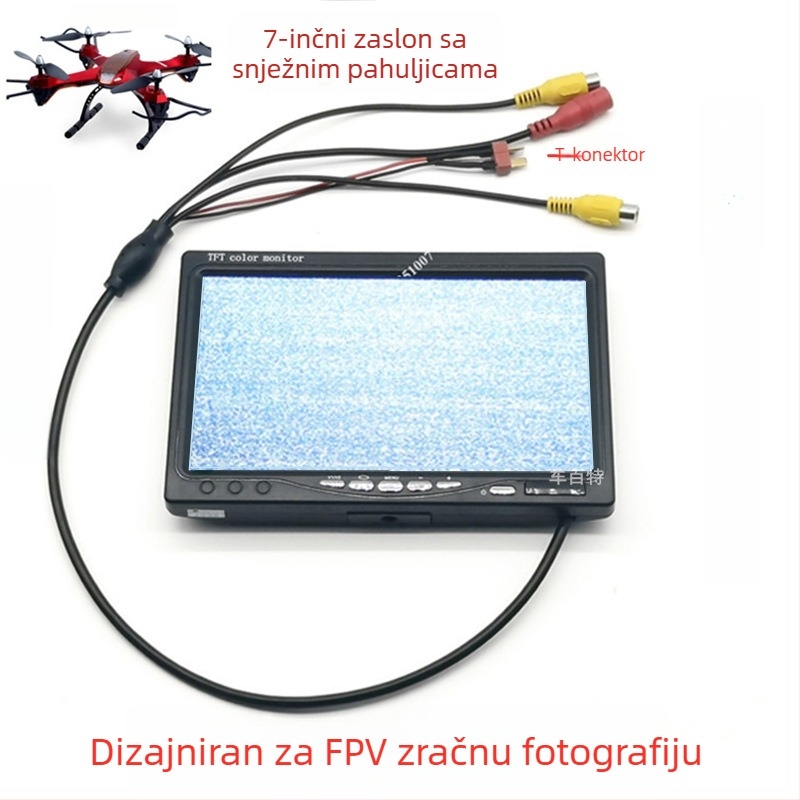 7-inčni automobilni LCD monitor FPV prijemnik drona – zaslon za zračne fotografije