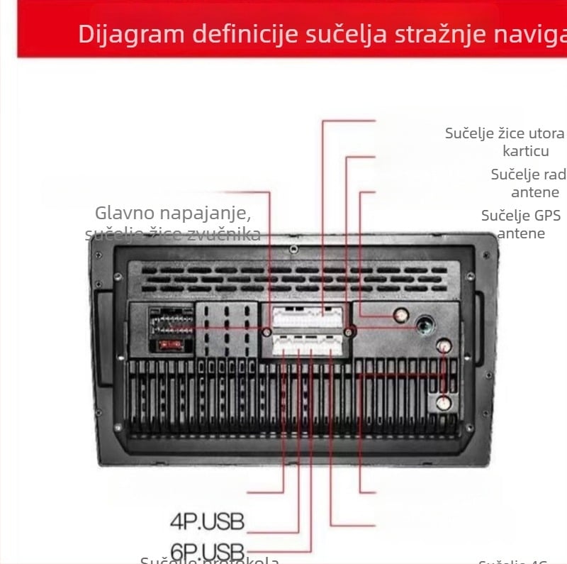 9-inčni MTK navigacijski uređaj s CarPlay, HiCar, 4G i pohranom od 32GB/64GB