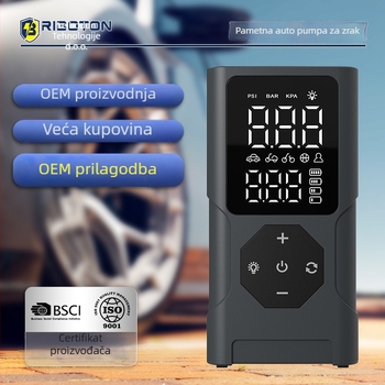 Automobilska pumpa za napuhavanje guma P024 – 100W, 5V, 2A, težina 650 g