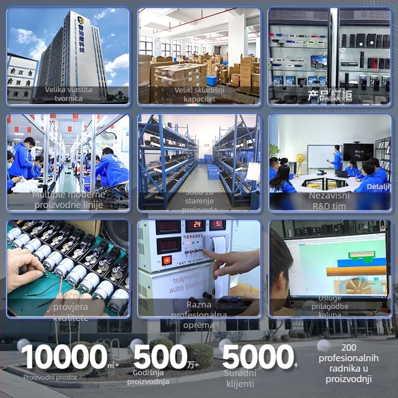 Automobilska pumpa za napuhavanje guma P024 – 100W, 5V, 2A, težina 650 g