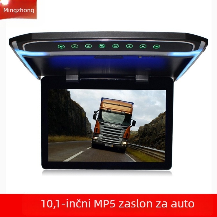 LCD zaslon za automobil na stropu 1018V/1018M, rezolucija 1024x600, AV ulaz