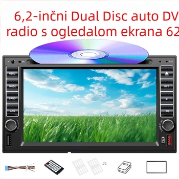 Automobilski Bluetooth DVD/CD MP3/MP5 player s OLED zaslonom, 12V DC, daljinski upravljač