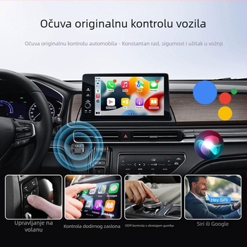 CarPlay bežični pretvarač A21s - dvojezgreni procesor, 1GB RAM, 16GB ROM, USB sučelje