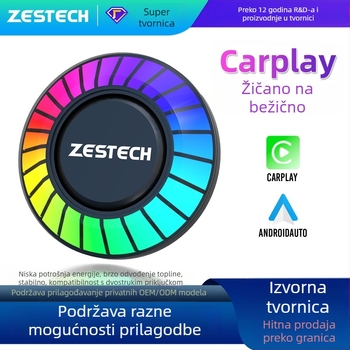 Bežični CarPlay adapter za kabelski CarPlay uz Android Auto spajanje — USB Type-C sučelje, adaptivna rezolucija, bez zaslona