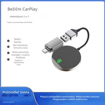 Bežični CarPlay modul CP03 – dvostruki CPU, 2GB RAM, 32GB ROM, USB-C/USB sučelje, dvostruki sustav