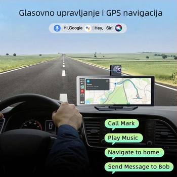 Bežični CarPlay prenosni zaslon za automobil – all-in-one navigator, model M53, 1 GB RAM, USB i Type-C sučelje, težina 50 g, univerzalna kompatibilnost