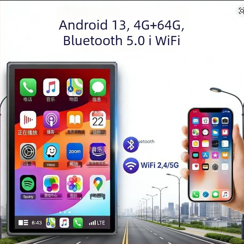 9-inčni Android bežični CarPlay navigacijski zaslon za automobil s osmerojezgrenim procesorom, 4 GB RAM-a i 64 GB interne memorije, univerzalna kompatibilnost