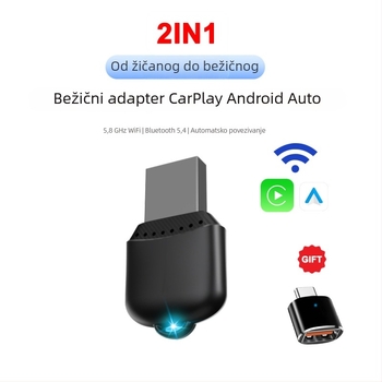 Bežična CarPlay kutija za automobil, modul za povezivanje, univerzalni Wi‑Fi prijemnik i odašiljač