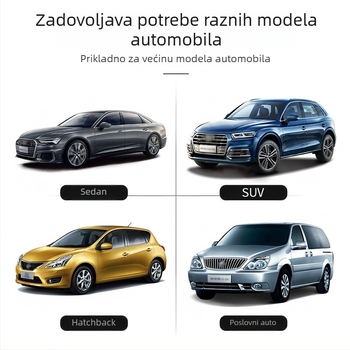 Automobilska sjenila za prednje staklo (aluminijska folija, pričvršćivanje usisnim čašicama, universalna prilagodba, prednji dio, jednostavan stil)