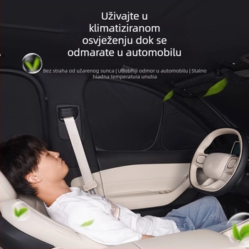 Wenjie M5/M7/M8/M9 auto sjenilo – zaštita od sunca, toplinska izolacija, privatnost, jednostavna montaža, materijal ledeno-kristalni, moguć tisak logotipa