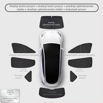 Wenjie M5/M7/M8/M9 auto sjenilo – zaštita od sunca, toplinska izolacija, privatnost, jednostavna montaža, materijal ledeno-kristalni, moguć tisak logotipa