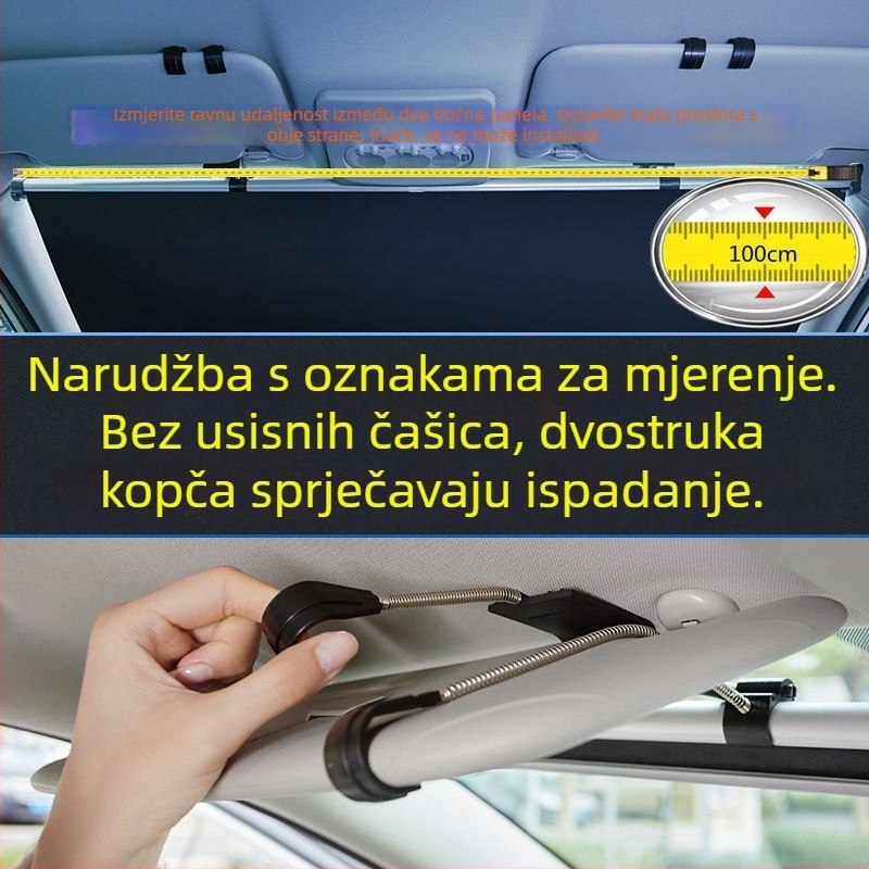 Auto zaštita za prednje staklo od aluminijske folije, teleskopska ugradnja, opće namjene za Xinhui modele