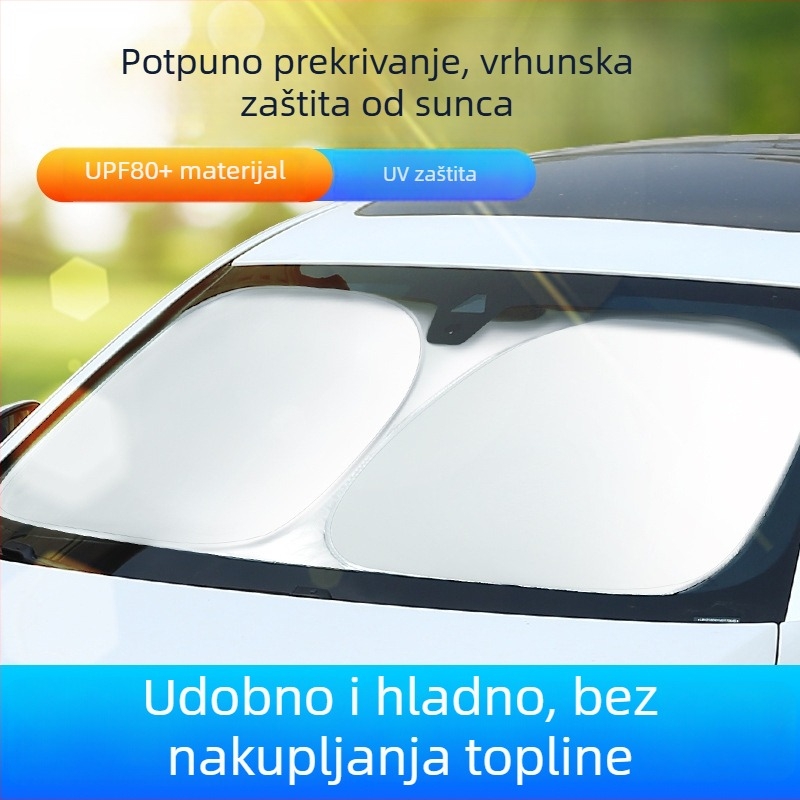 Toplinsko izolacijska tkanina za prednje staklo automobila, UV zaštita, sjenčanje, potpuno zatamnjenje, anti-sjaj
