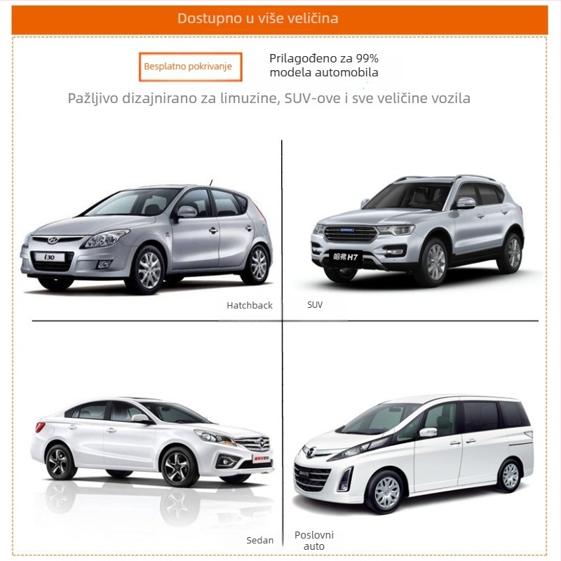 Auto sjenilo za sunce za prednje staklo, aluminijska folija, teleskopska instalacija, nordijski stil s animacijskim motivom, prozorski panel