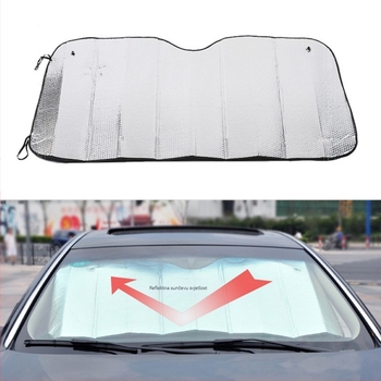 Automobilska zavjesa za sunce za prednje staklo, aluminijska folija, teleskopsko postavljanje, dizajn crtani animirani lik, težina 140 g