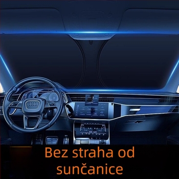 Auto sjenilo za prednje staklo – ljetna zaštita od sunca i toplinska izolacija, unutarnja upotreba