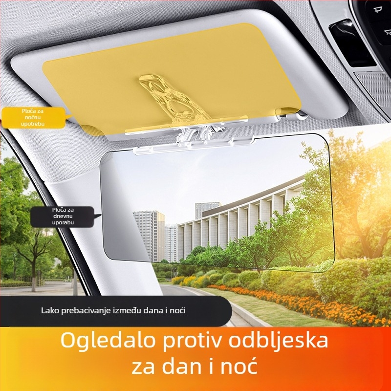 Automobilski vizir protiv odsjaja — ABS, ugrađena instalacija, univerzalna kompatibilnost, mogućnost ispisa logotipa