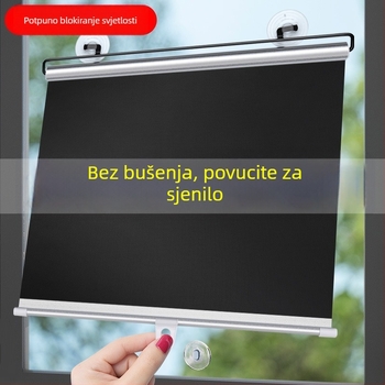 Auto sjenilo za prozore s usisnim čašicama, izvučnica zavjesa, univerzalna kompatibilnost, jednostavan stil