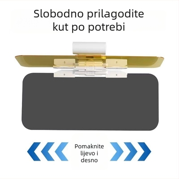 Auto vizir protiv zasljepljivanja za vozača – dan/noć dvostruka upotreba, noćni vid, protiv visokog snopa, teleskopski, plastični