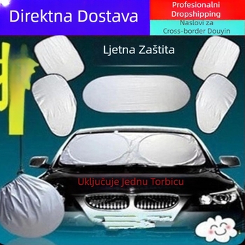 6-dijelni PVC set za sunčevu zaštitu automobila, teleskopska montaža, univerzalni prozori vozila