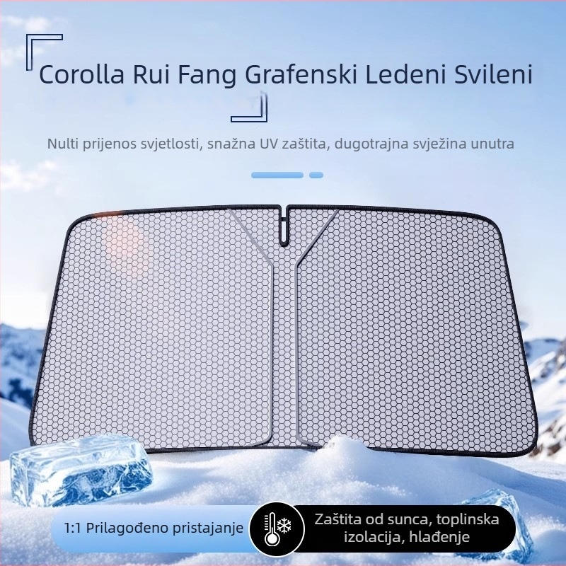Grafen prednja sjenila za vjetrobran Toyota Corolla – toplinska izolacija