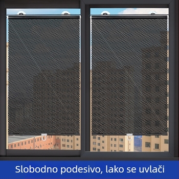 PVC sjenilo za sunce – montaža pomoću usisnih čašica, univerzalna kompatibilnost