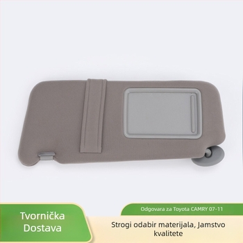Desni vizir za sunce automobila Toyota Camry 2007-2011, PVC materijal, ugrađena montaža, bez svjetla, dio 74320-06780-B0