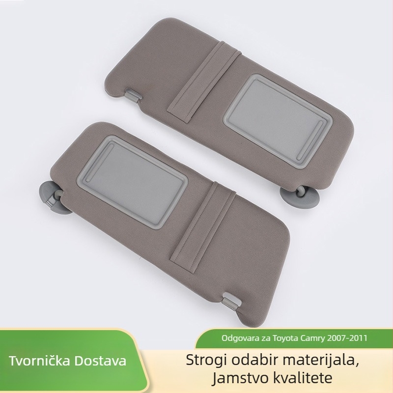 Desni vizir za sunce automobila Toyota Camry 2007-2011, PVC materijal, ugrađena montaža, bez svjetla, dio 74320-06780-B0
