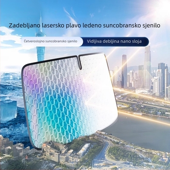 četveroslojno auto sjenilo za prednje staklo, toplinska izolacija, model 2025