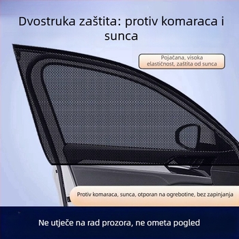 Automobilska mreža protiv komaraca, prozirnog tipa, viseća, materijal aluminij folija
