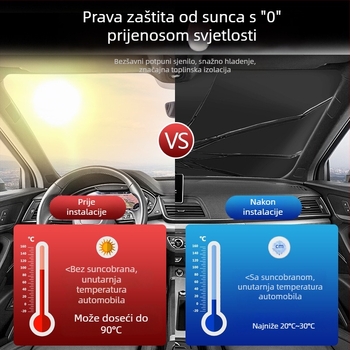 Shadow sjenilo za prednje staklo automobila za posebne modele – poslovni stil
