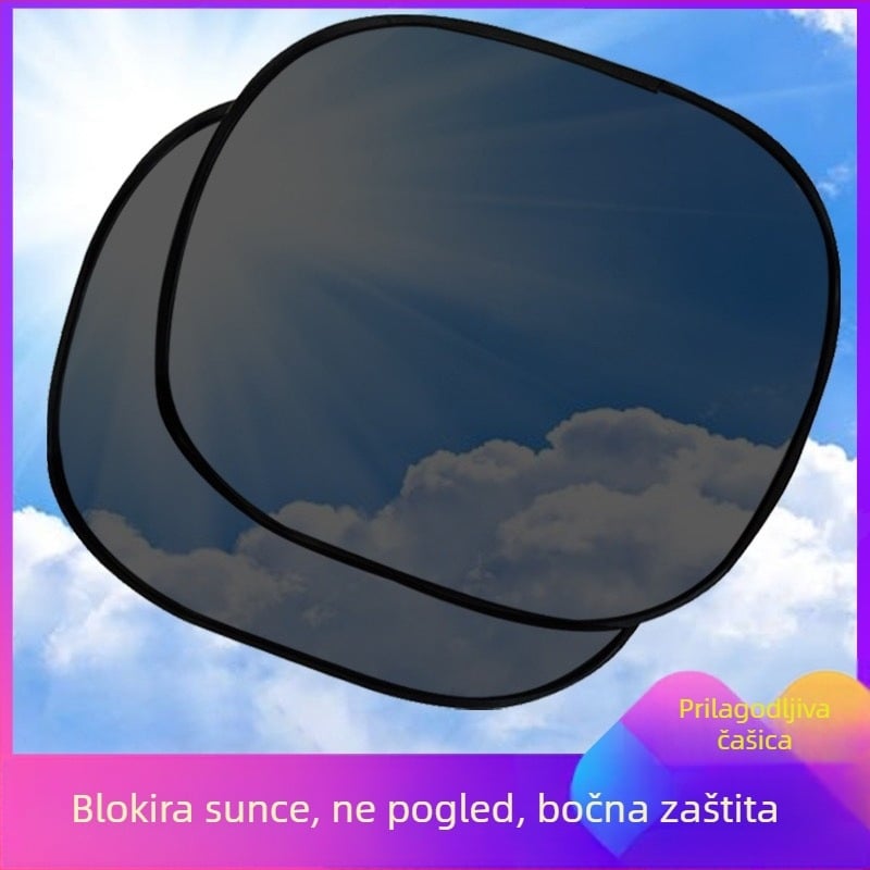 Najlon mrežasta sjenila za bočne prozore automobila s usisnim čašicama, za stražnje prozore, zaštita od sunca i topline