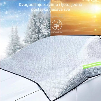 Auto sjenilo za prednje staklo, aluminijska folija, teleskopsku instalaciju, mrežasti uzorak, težina 380