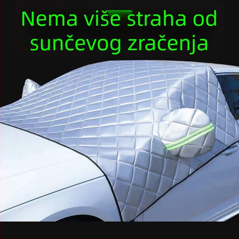 Auto sjenilo za prednje staklo, aluminijska folija, teleskopsku instalaciju, mrežasti uzorak, težina 380