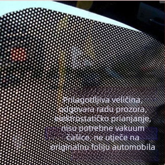 Unutarnja bočna sunčana zaštita za prozor automobila, elektrostatčko prianjanje, paneli za zaštitu od sunca, 2 komada