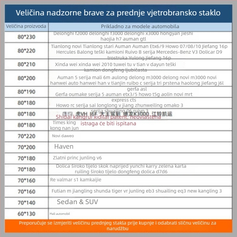 Sjena za kabinu kamiona, izvučna, aluminijska folija, montaža vakuumskim čašicama, za krov