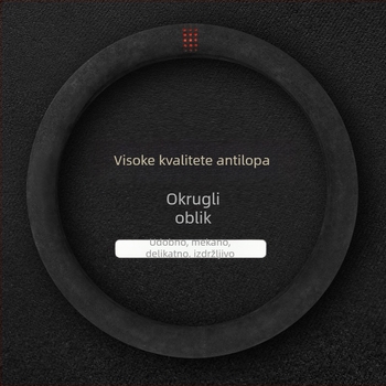 Navlaka za volan automobila, za sva godišnja doba, površina od umjetnog pliša, univerzalna instalacija, univerzalna kompatibilnost sa svim markama automobila