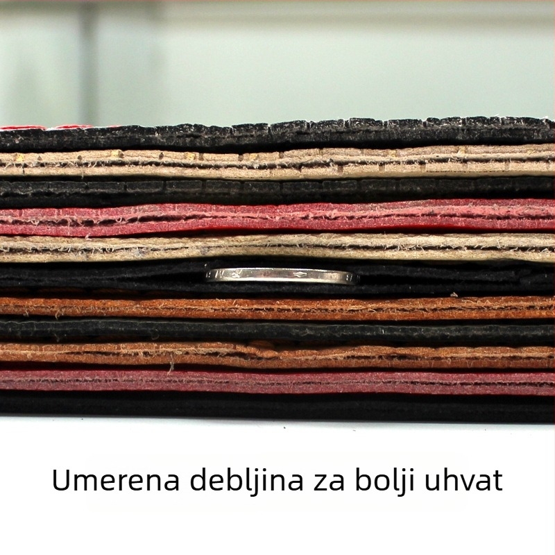 Ručni šivani navlaka za volan vozila, univerzalna prilagodba, promjer 38 cm, sintetička vlakna, sve sezone, prilagodljivo