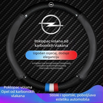 Univerzalni kožni navlaka za volan za Opel, promjer 40 cm, četiri sezone, sportski stil